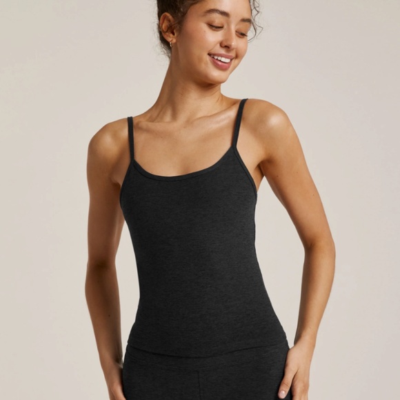 Beyond Yoga Tops - Beyond Yoga Spacedye Truly Tank- Large, Charcoal Grey